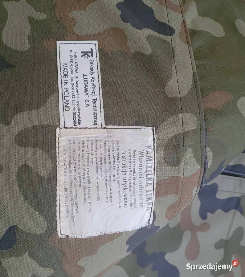 Kamizelka wewnętrzna lekka LUBAWA moro wojskowa Pozostałe