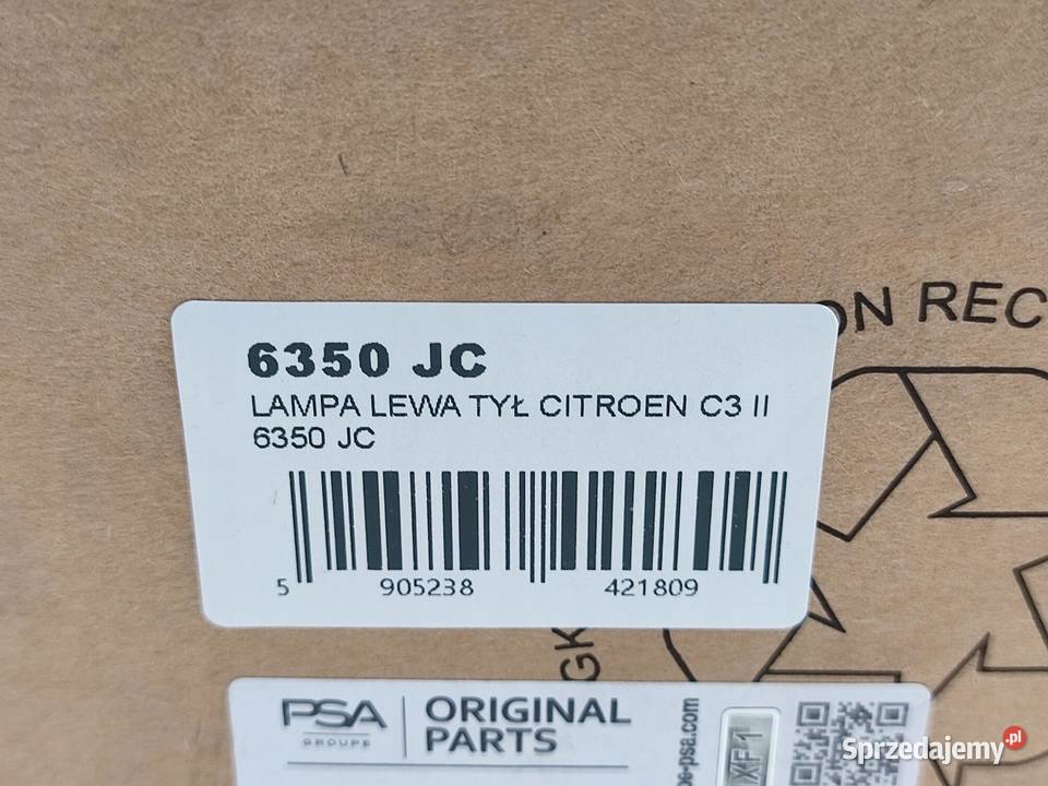 LAMPA LEWY TYŁ CITROEN C3 II SC 20092013 lubelskie