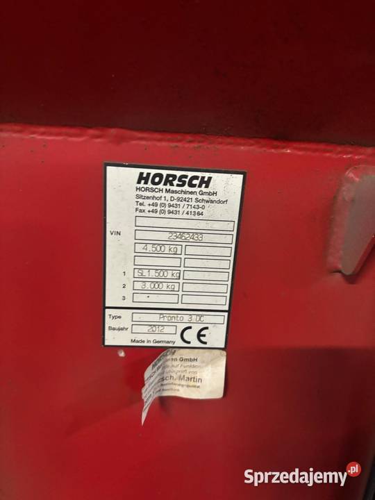 Agregat uprawowo siewny Horsch Pronto 3DC Horsch Nowa Ruda sprzedam