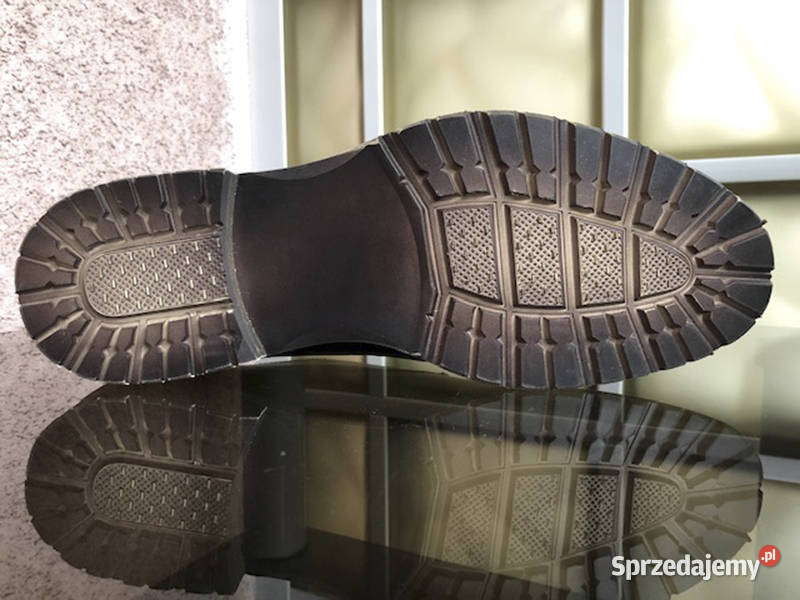 Półbuty męskie skórzane 40 sznurowane brązowe mazowieckie Warszawa