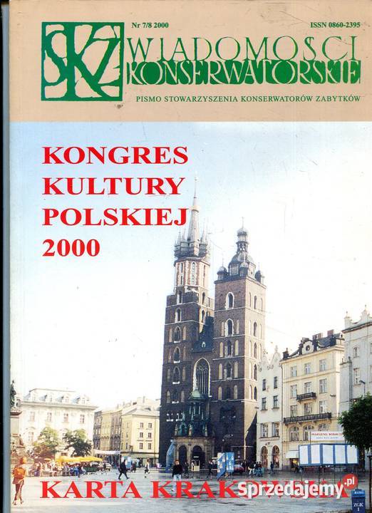 Wiadomości Konserwatorskie 7 8 2000 Szczecin sprzedam