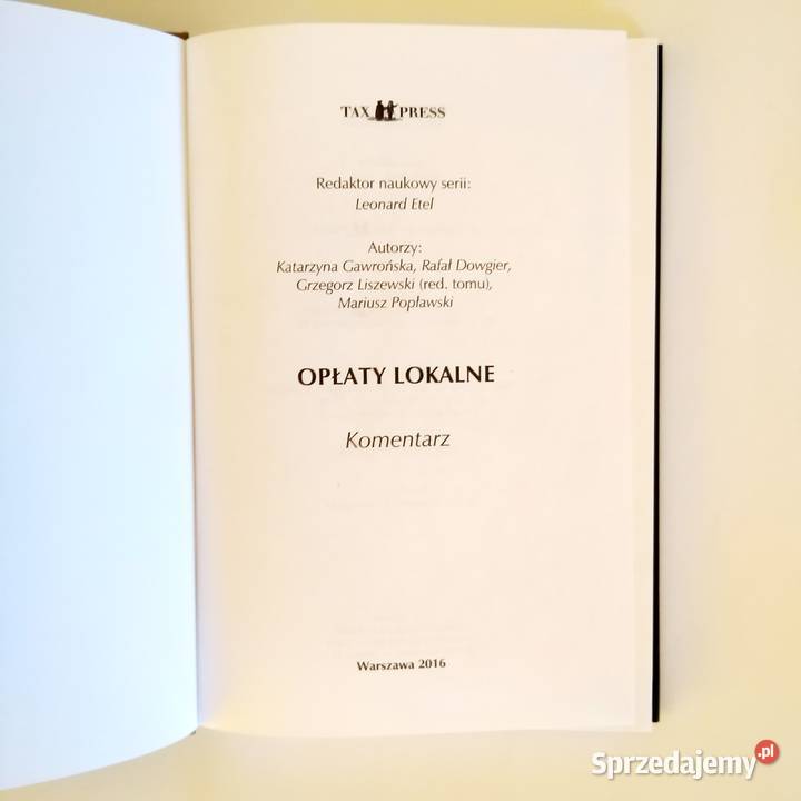Leonard Etel Opłaty lokalne komentarz Łódź