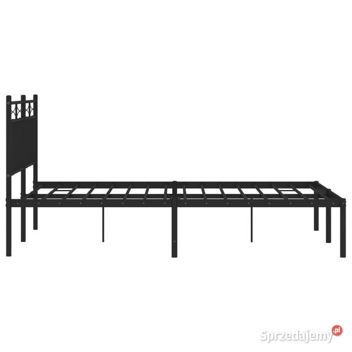 Łóżko Metalowe Czarne Rama Łóżka Ze Stelażem sprzedam