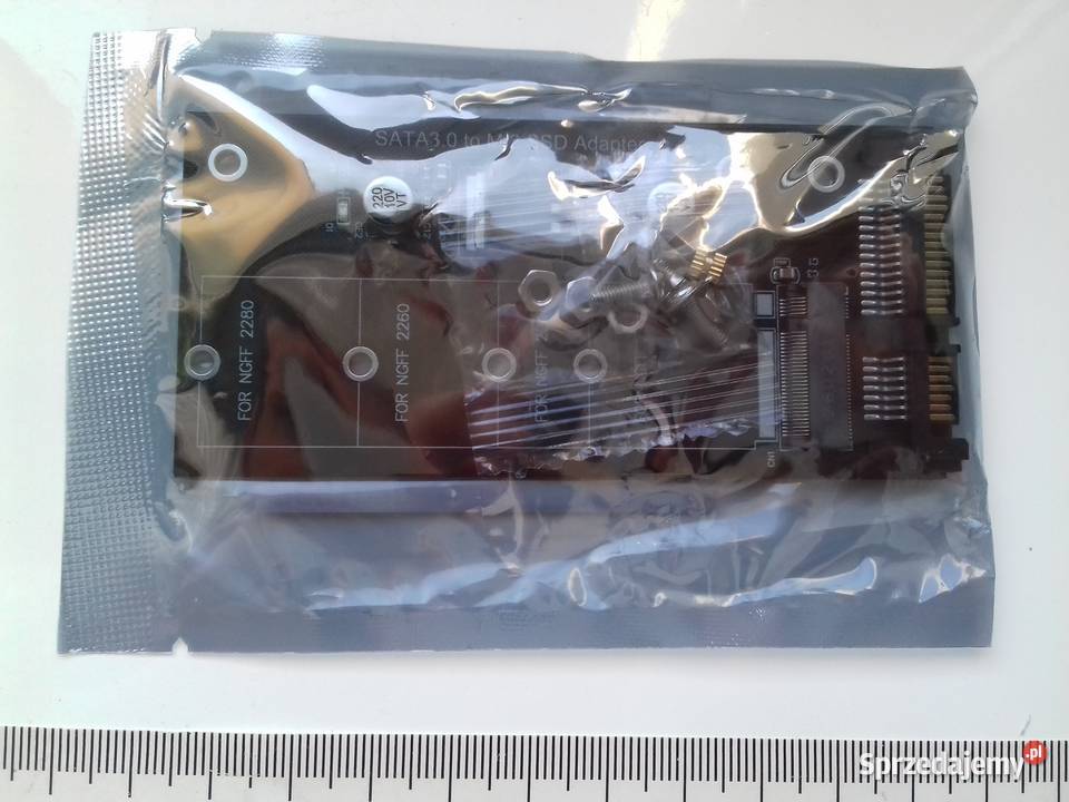Adapter dysku SSD M2 SATAIII NGFF do SATA30 BKEY kujawsko-pomorskie Bydgoszcz sprzedam
