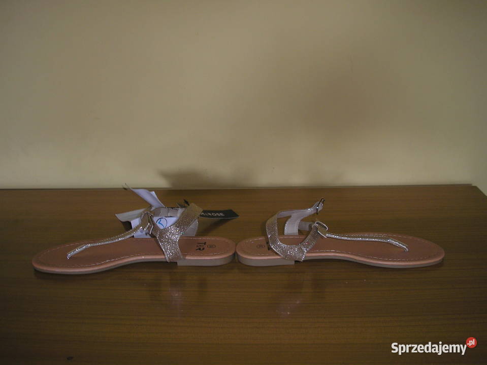 złote sandałki TR 39 25 25cm Sandały i klapki Słupsk