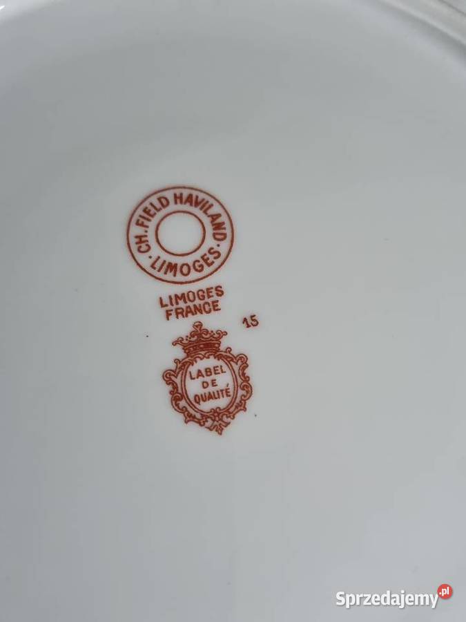 Talerz Porcelana Francuska Limoges Wola Podłężna