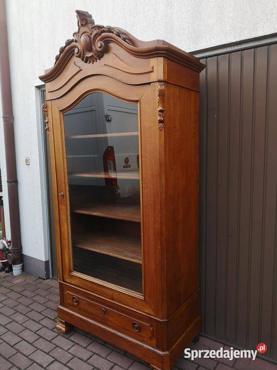 Witryna Biblioteka Ludwikowska Rocaille Stara Swarzędz