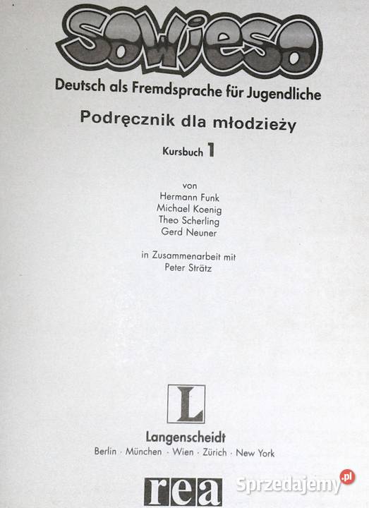 Deutsch als Fremdsprache fr Jugendliche Cz 1 Chełm sprzedam