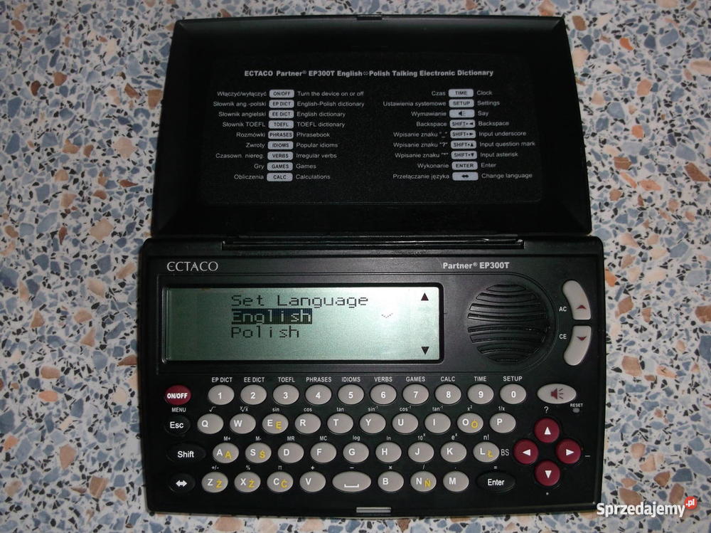 Tłumacz elektroniczny angielskopolski ECTACO Bielany Wrocławskie