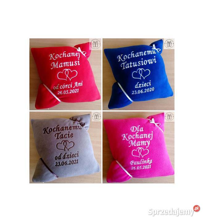 Prezent na DZIEŃ MATKI OJCA poduszka z dedykacją kujawsko-pomorskie Toruń