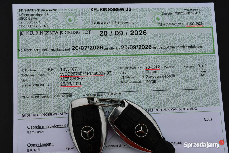 Mercedes E 220 W207 22CDI Automat LED BiXenon lakier metallic Hrubieszów