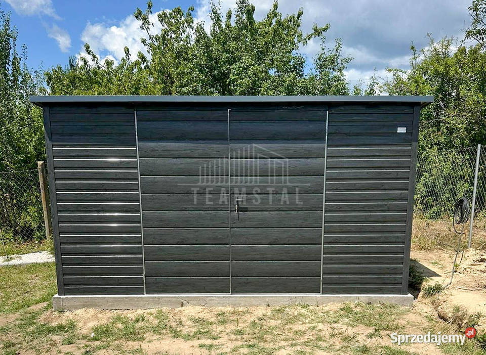 Schowek domek ogrodowy 4x3m brama dwuskrzydłowa Ełk