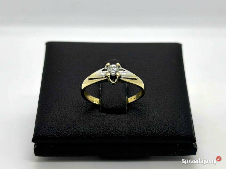 Złoty Pierścionek z diamentem pr 585 176g R9 Elbląg