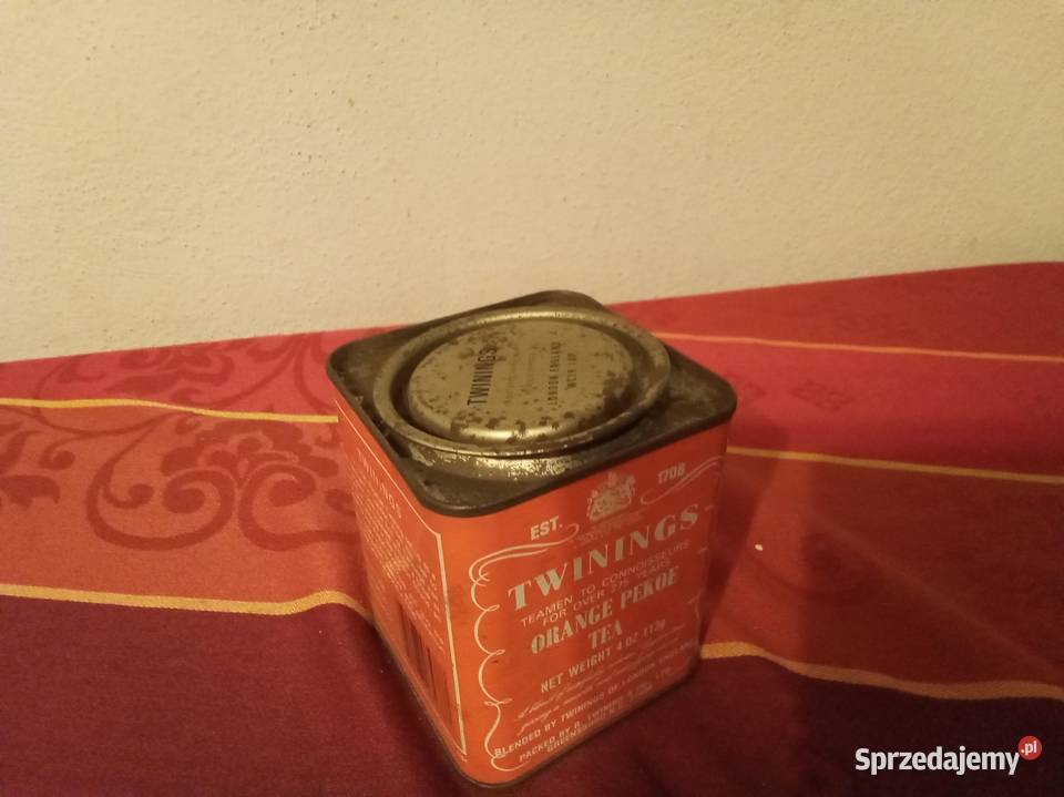 Pomarańczowa puszka twinings orange Warszawa
