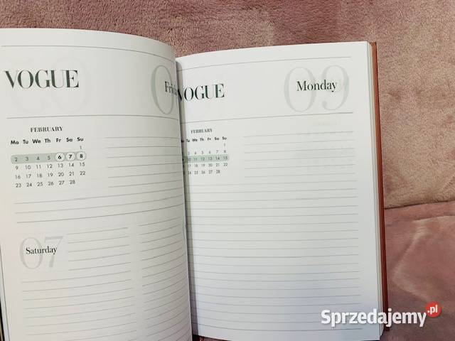 Vogue 2026 planer diary kalendarz calendar Warszawa