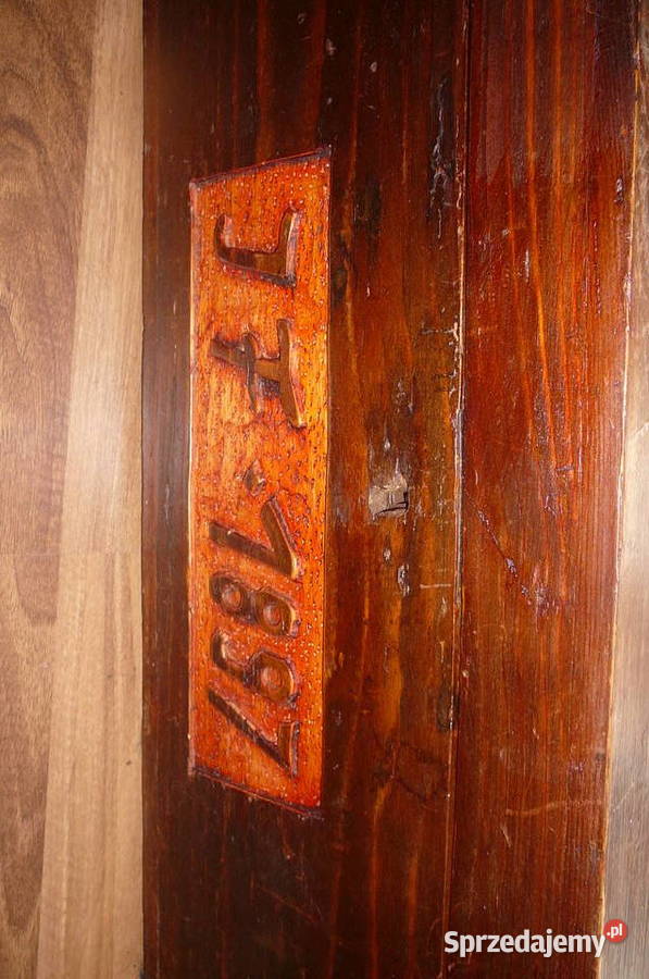 Stara drewniana skrzynia kufer 1897 Wrocław