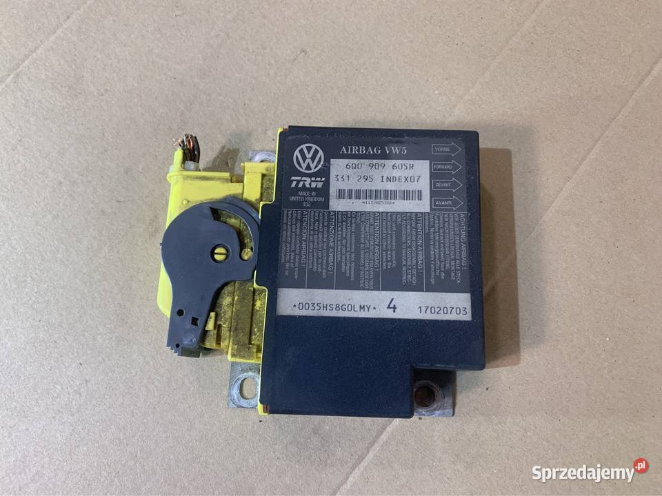 Moduł sensor airbag 6Q0909605R seat Ibiza 3 III Rok produkcji 2005 Szczecin sprzedam
