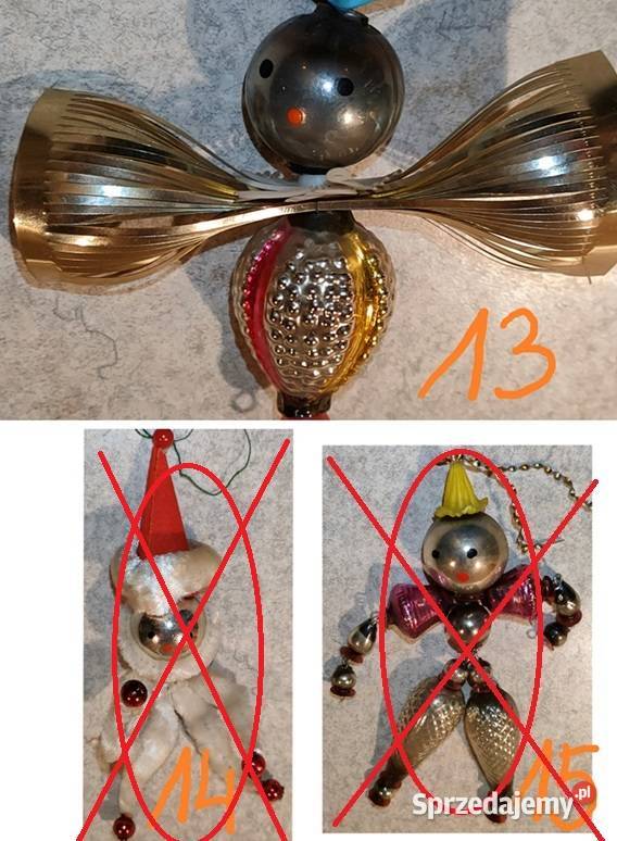 Bombki na choinkę pajacyki zawieszki choinkowe