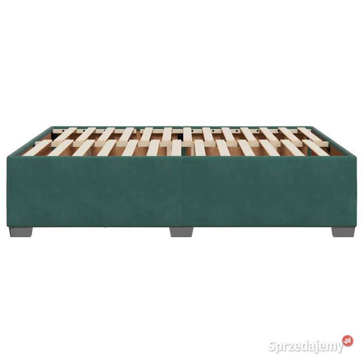 Rama łóżka bez materaca ciemnozielone aksamit 46cm mazowieckie sprzedam