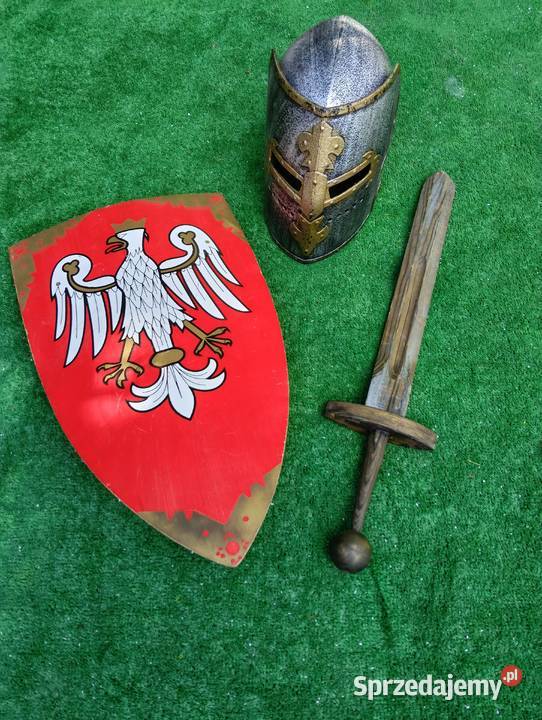 Tarcza miecz hełm rycerski zabawki Przemyśl