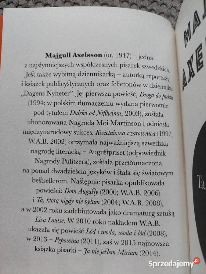 Ta któą nigdy nie byłam Majgull Axelsson