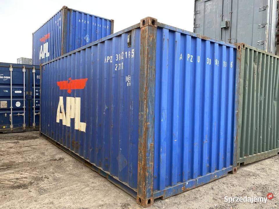 Kontener morski budowlany 20DV 6 metrowy używany Zabrze