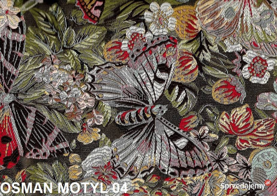 Osman Motyle tkanina obiciowa meblowa żakardowa Kępno
