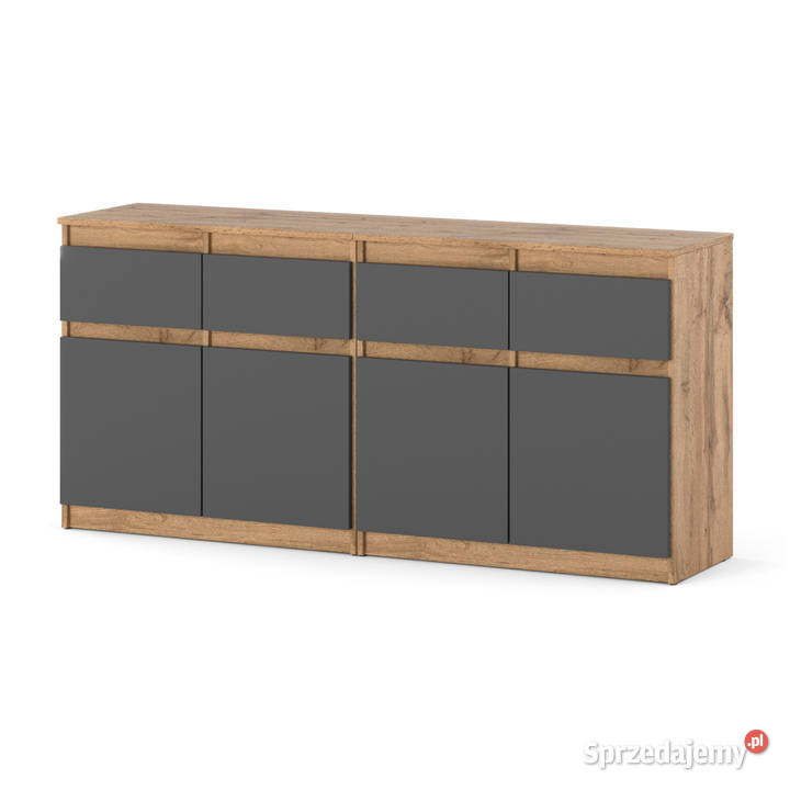 Komoda Z 4 Szufladami Nowoczesna Szafka Dąb sprzedam