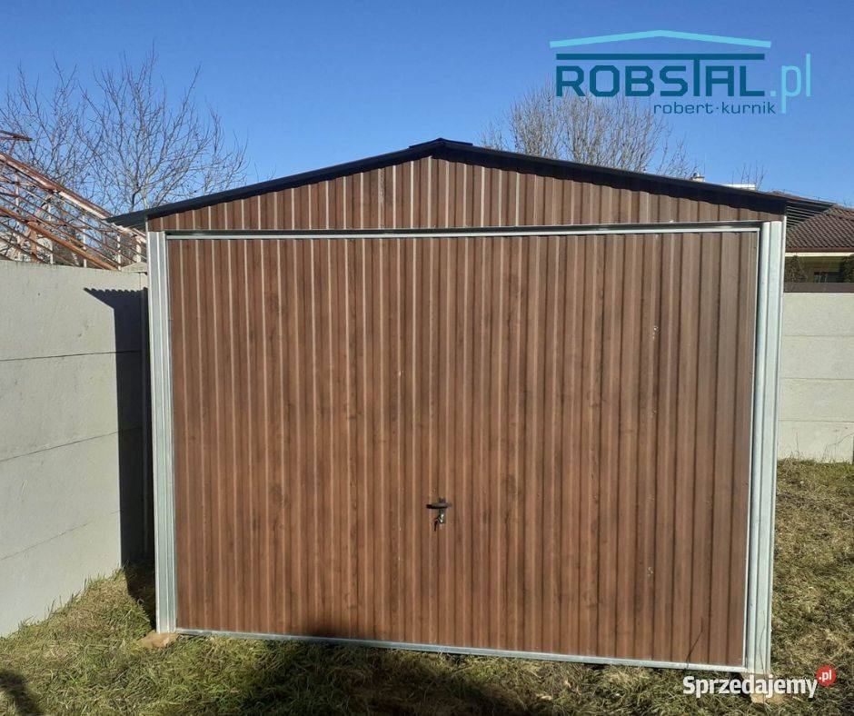 Garaż blaszany 3x6 Blacha OrzechMontaż 30m2 Koło sprzedam