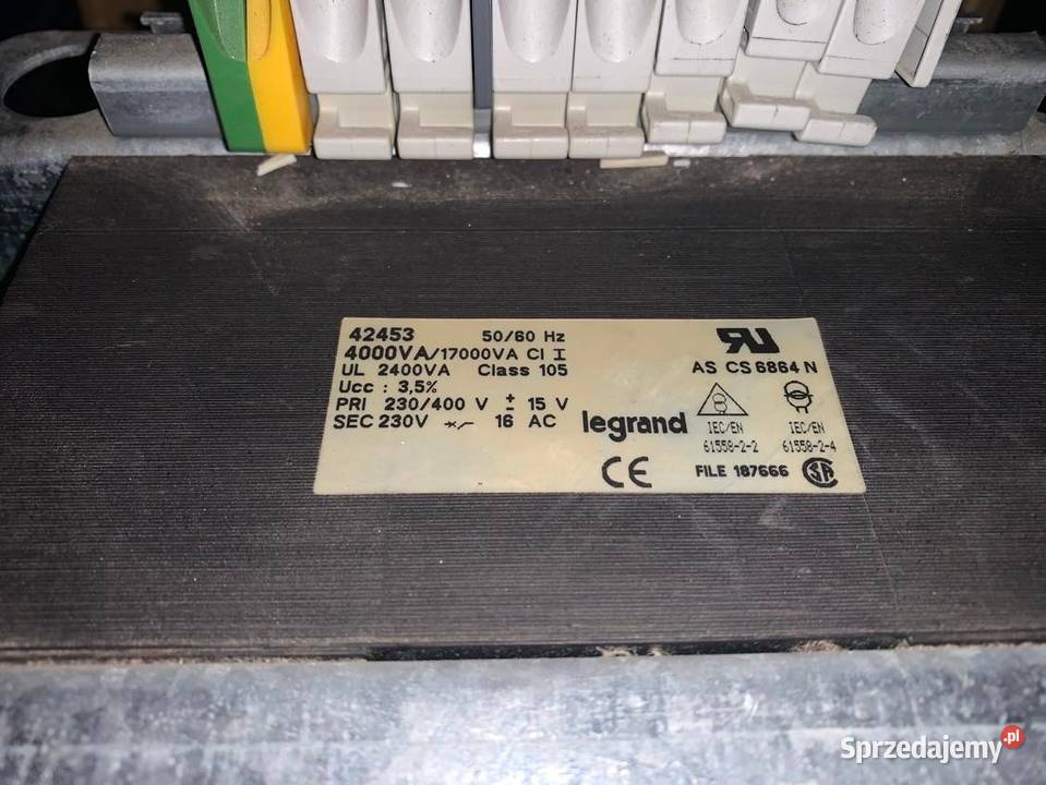 Legrand Transformator separacyjny PRI 230400 SEC Warszawa