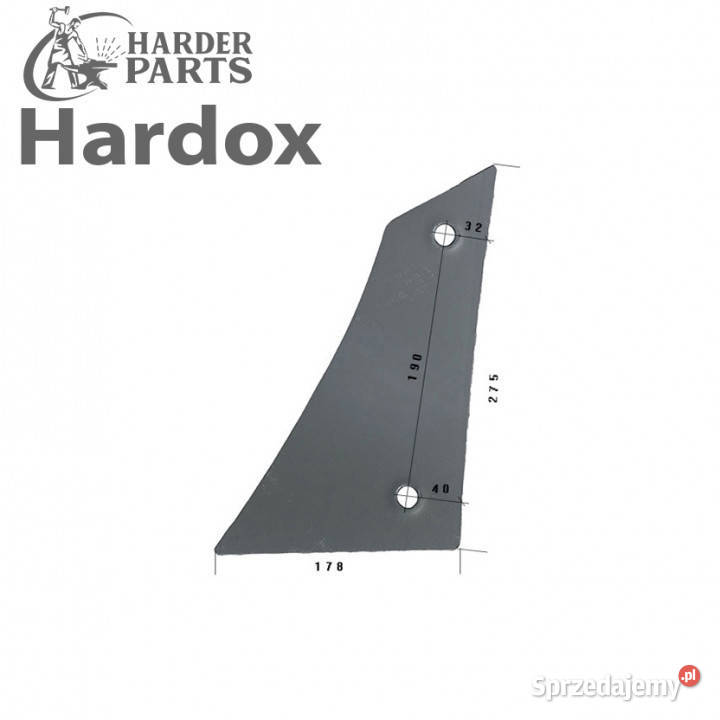 Pierś HARDOX VRP320L VRP320 W części do pługa Suwałki
