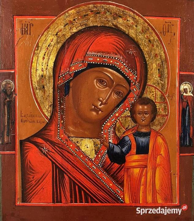 Ikona Matka Boża Kazańska XIX wiek 0030 Warszawa
