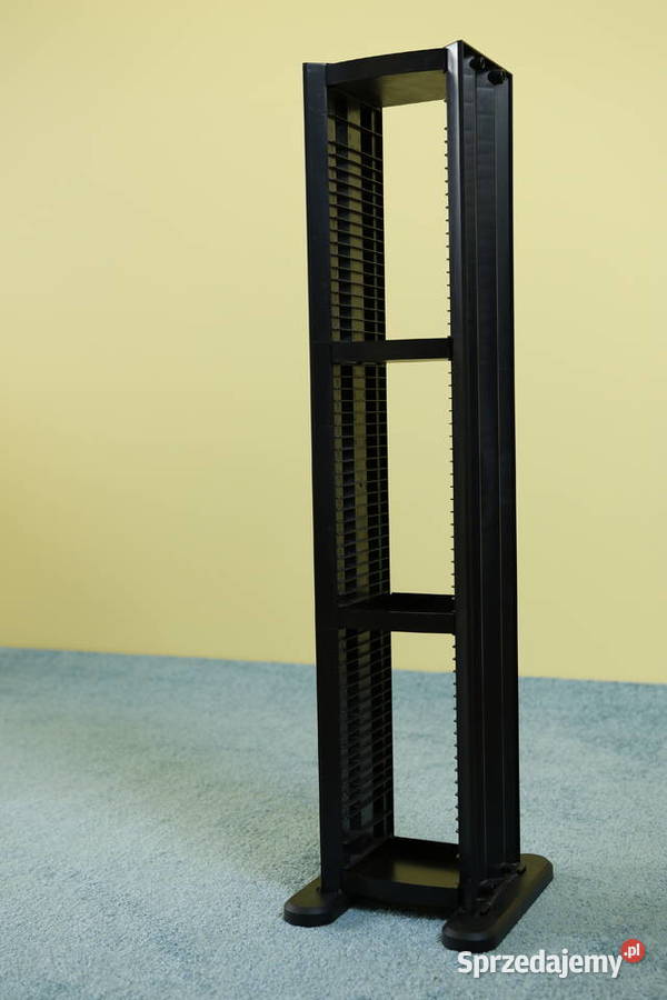 stojak na płyty CD czarny plastik Pozostałe