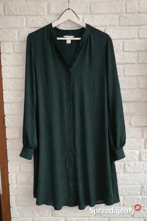 Sukienka koszulowa szmizjerka mini kołnierz Ząbki sprzedam