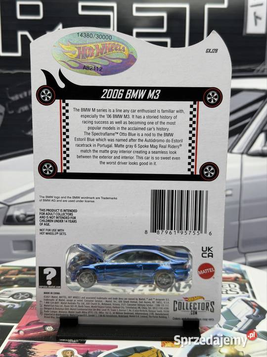 Hot Wheels RLC 2006 BMW M3 Blue BOX 23 Wrocław