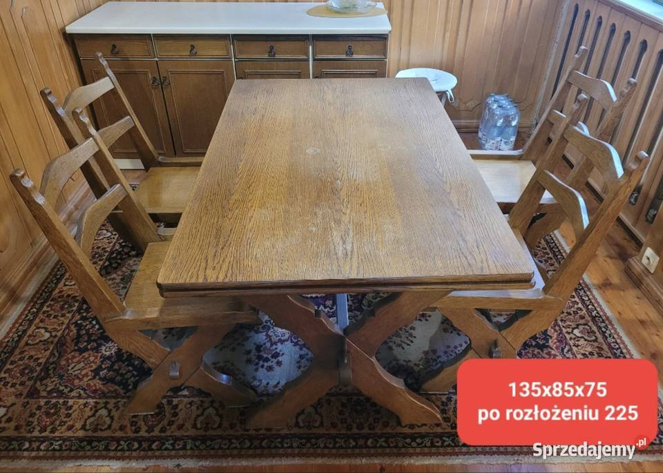 Na sprzedaż zestaw stół 6 krzeseł Szwarzedzka wielkopolskie sprzedam