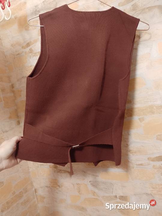 40L ZARA Brązowa Dzianinowa Kamizelka małopolskie Kraków sprzedam