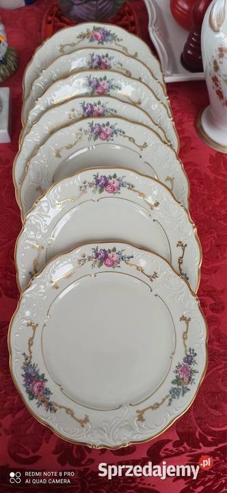 Talerzyk Kpm Syg lata 50 XX wieku Z bukietami Gdańsk