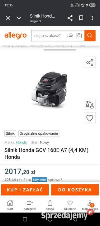 Glebogryzarka Honda 5HP 55 nowa 900 Chrzanów