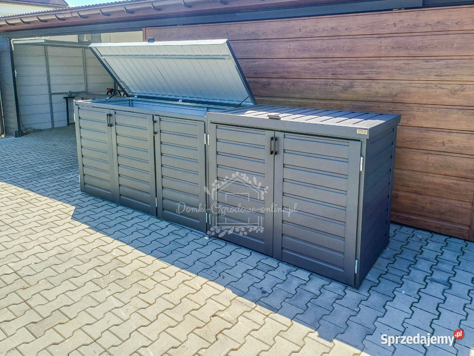 Zabudowa koszy na śmieci wiata śmietnikowa Turek