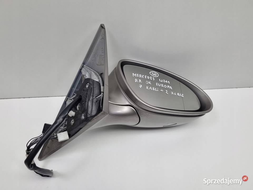 LUSTERKO PRAWE PASAŻERA Mercedes W211 LIFT 7 2 Rudka