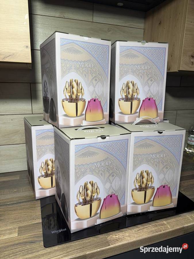 Komplet sztućców w pudełku Złote Jajko 24 Warszawa sprzedam