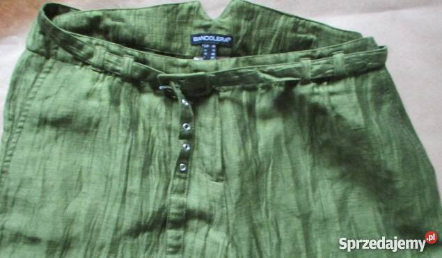 Spodnie damskie BANDOLERA 40 zieleńciemna limona zielony Łódź sprzedam