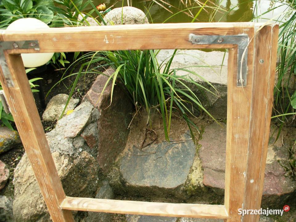 Stare okno rama retro loft lustro zdjęcia 58x101 warmińsko-mazurskie