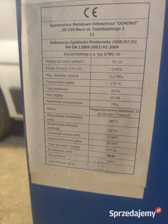 Piec ogniwo 10kw Nowy