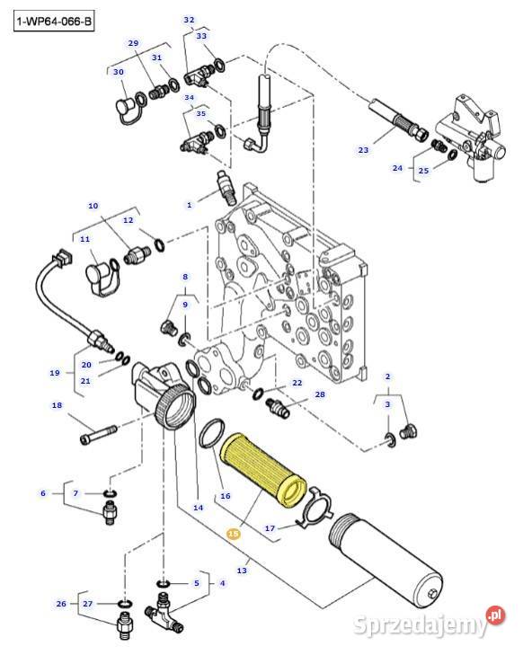 Filtr hydrauliczny Massey Ferguson ACW5110990 Filtry Białystok