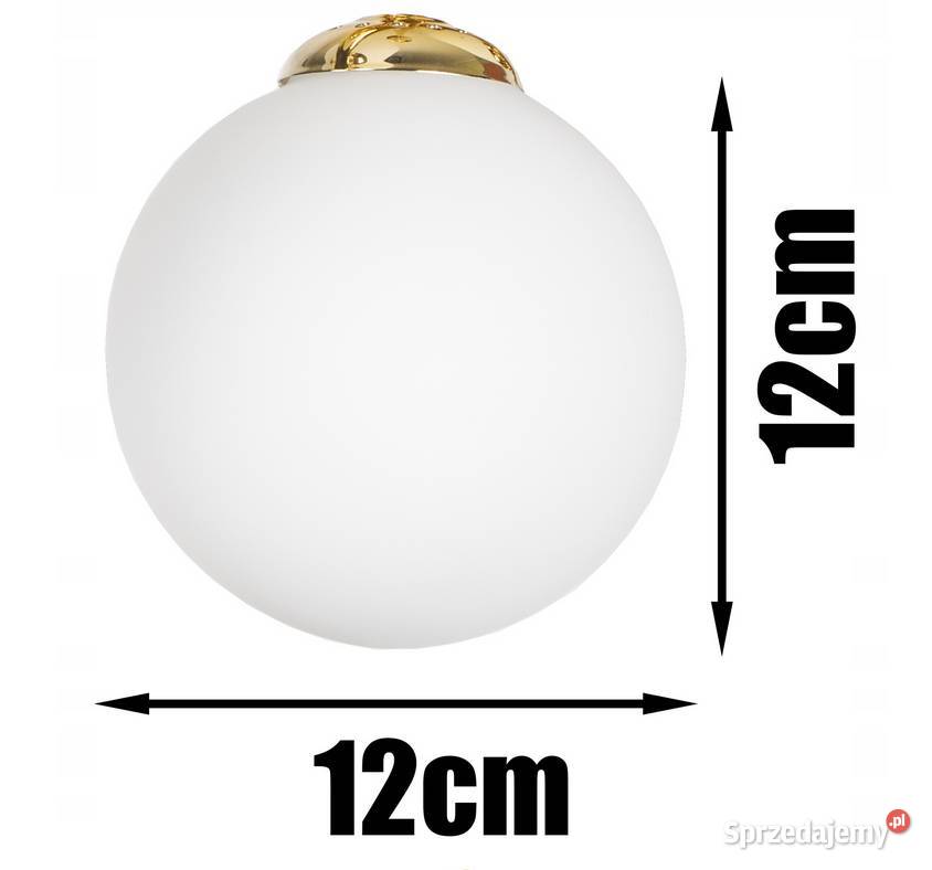 Kinkiet LAMPA WISZĄCA ścienna KULA podwójna Choroszcz