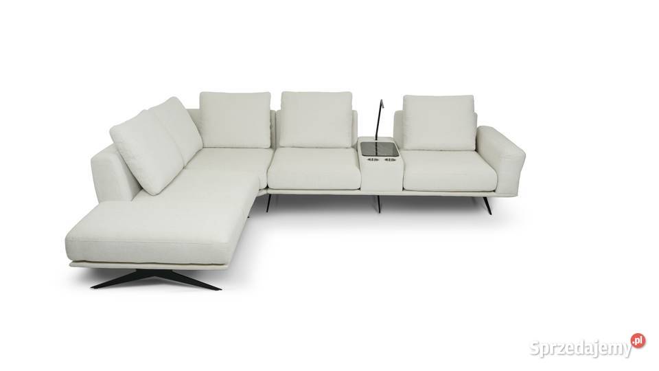 Narożnik Sines z barkiem w tkaninie NURIEL 56 95cm Dom i Ogród Woźniki