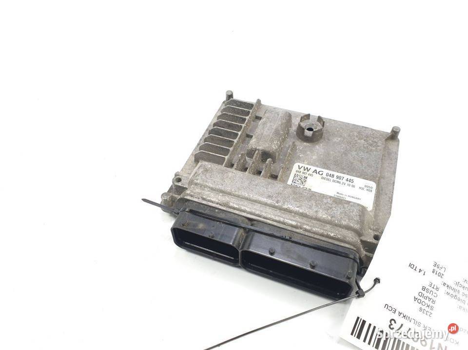 KOMPUTER SILNIKA ECU SKODA RAPID 04B907445 osobowe Lipno