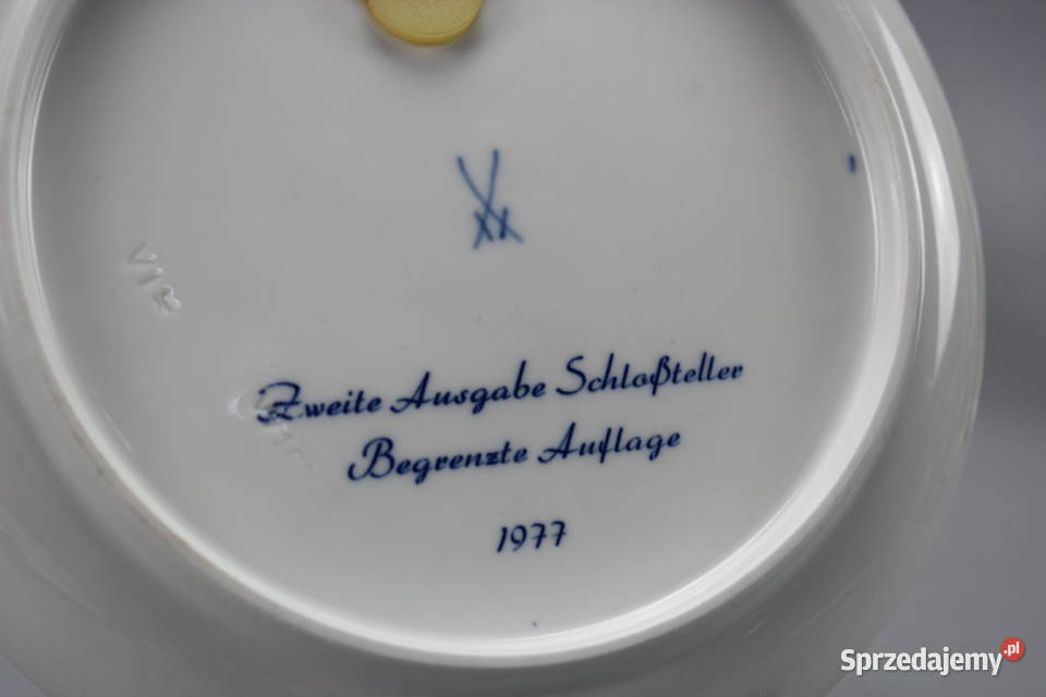 ARTexpert Miśnia meissen talerz dekoracyjny 1977
